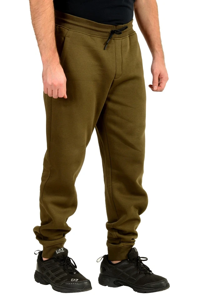 Pantalones deportivos Hugo Boss para hombre "Doldberg" verde oliva con estampado de logotipo EE. UU. 2XL IT 56 Foto 2 de 4