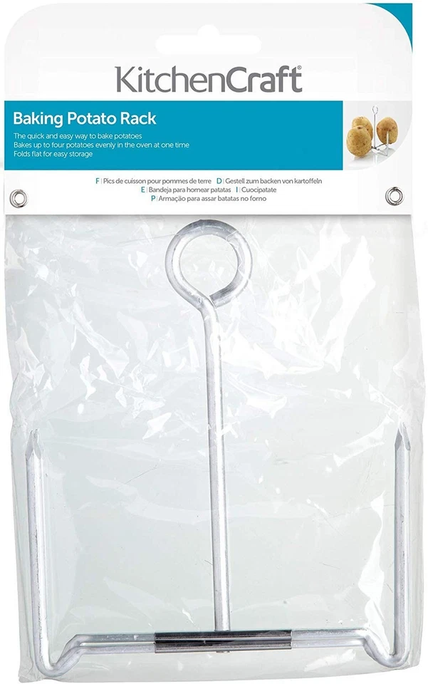 Soporte para hornear patatas KitchenCraft de 4 puntas (paquete de 2 piezas) Foto 3 de 4