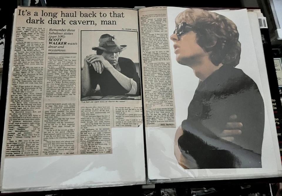 Scott Walker File 1960s-1990s from collection of one of his interviewers. Rare - Image 2 of 3