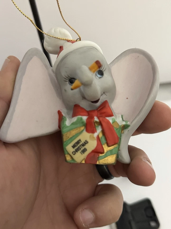 Винтажное рождественское украшение 1989 Walt Disney Dumbo Merry Christmas 1989 редкое - Изображение 2 из 4