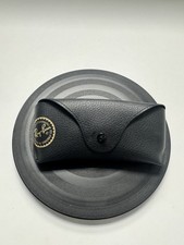 Ray-Ban Black Leather Sunglasses Case, CASE ONLY