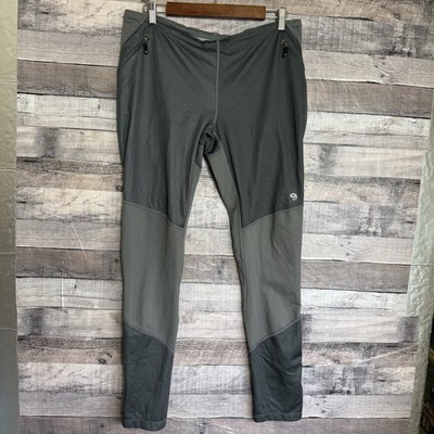 Mountain Hardwear Transition Super Power Tights Women's L Windstopper Gray