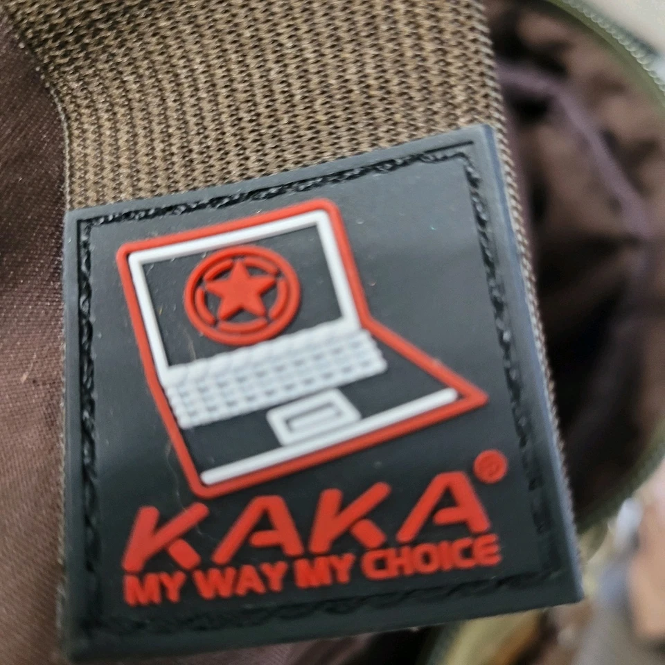 Kaka Hombres Verde Marrón Lona Convertible Bolso de Lona Mochila Equipaje Senderismo  Foto 4 de 4