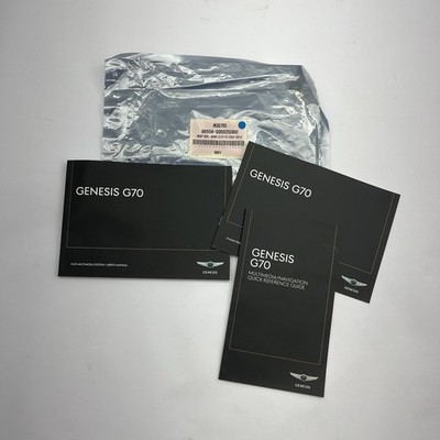 2020 GENESIS G70 NAVIGATION SD CARD WITH RELATED MANUALS 96554-G9501 OEM