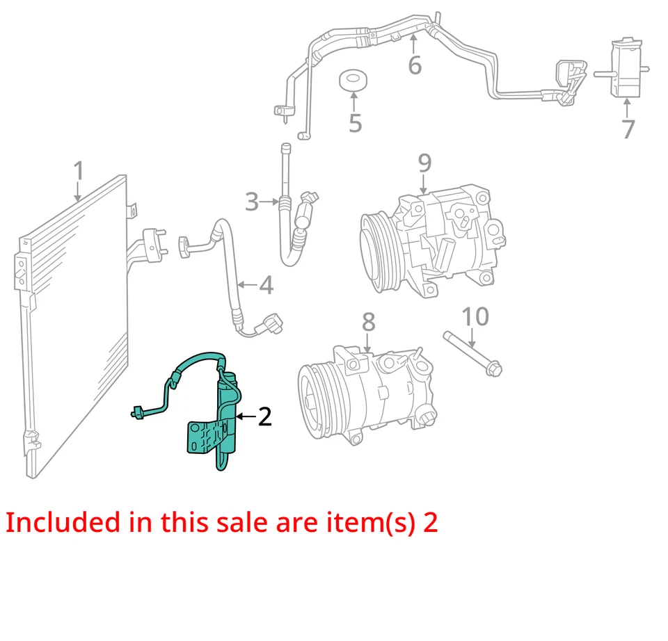 Fits 2009 - 2020 DODGE JOURNEY 3.6L A/c Air Conditioner Receiver Drier Assy OEM - Image 4 of 4