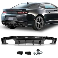 Rear Diffuser for Camaro SS LT LS 2016-2024 PP Rear Bumper Diffuser Lip Splitter