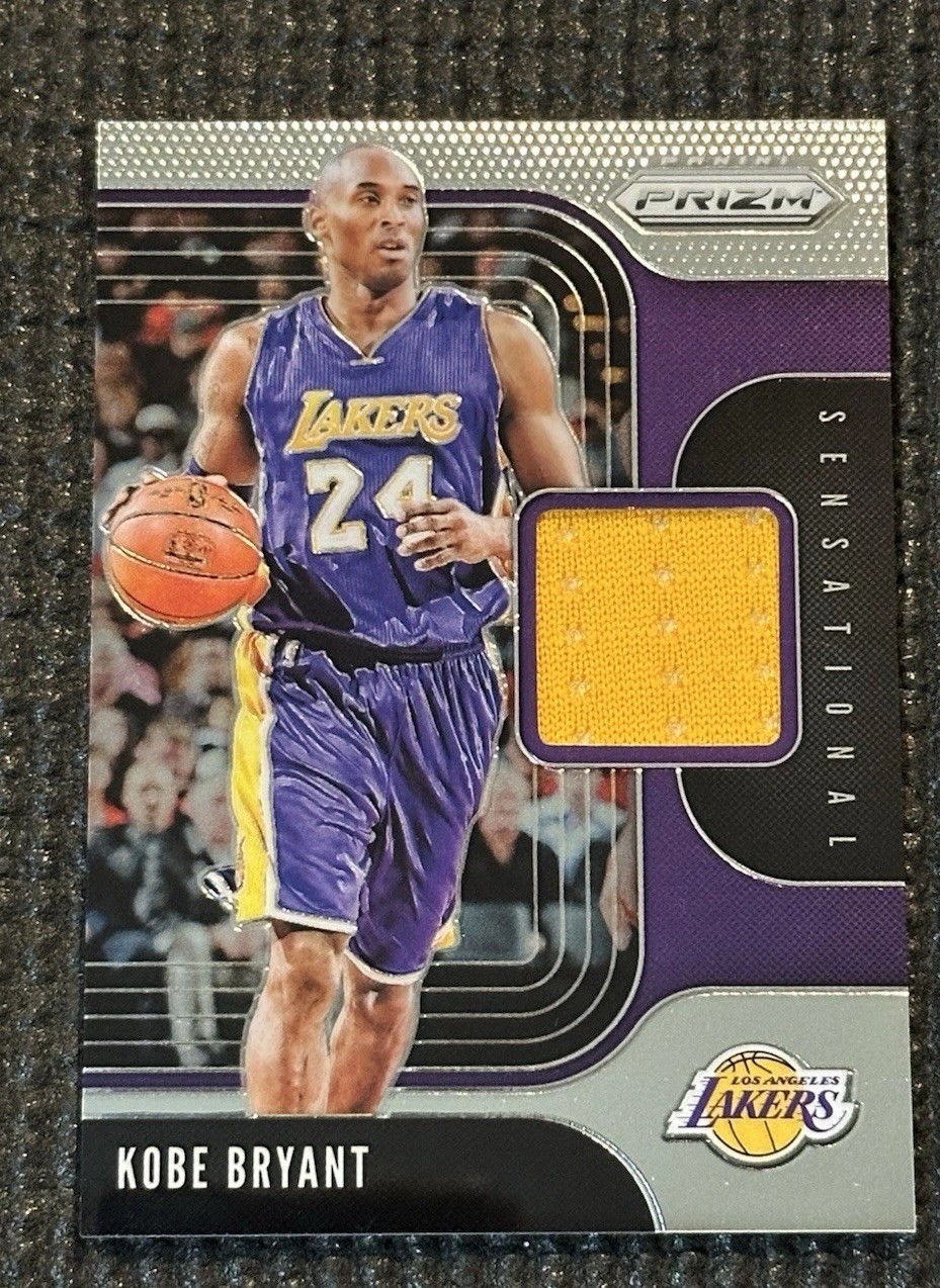 2019-20 Panini Prizm Sensational Swatches Relic Jersey KOBE BRYANT Lakers HOF