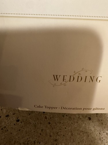 Cake topper matrimonio Hallmark Keepsake 2005 porcellana nuovo con scatola 2 pezzi - Foto 6 di 7