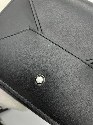 $380 MSRP - Montblanc 131262 Passport Holder Black - irregular | eBay