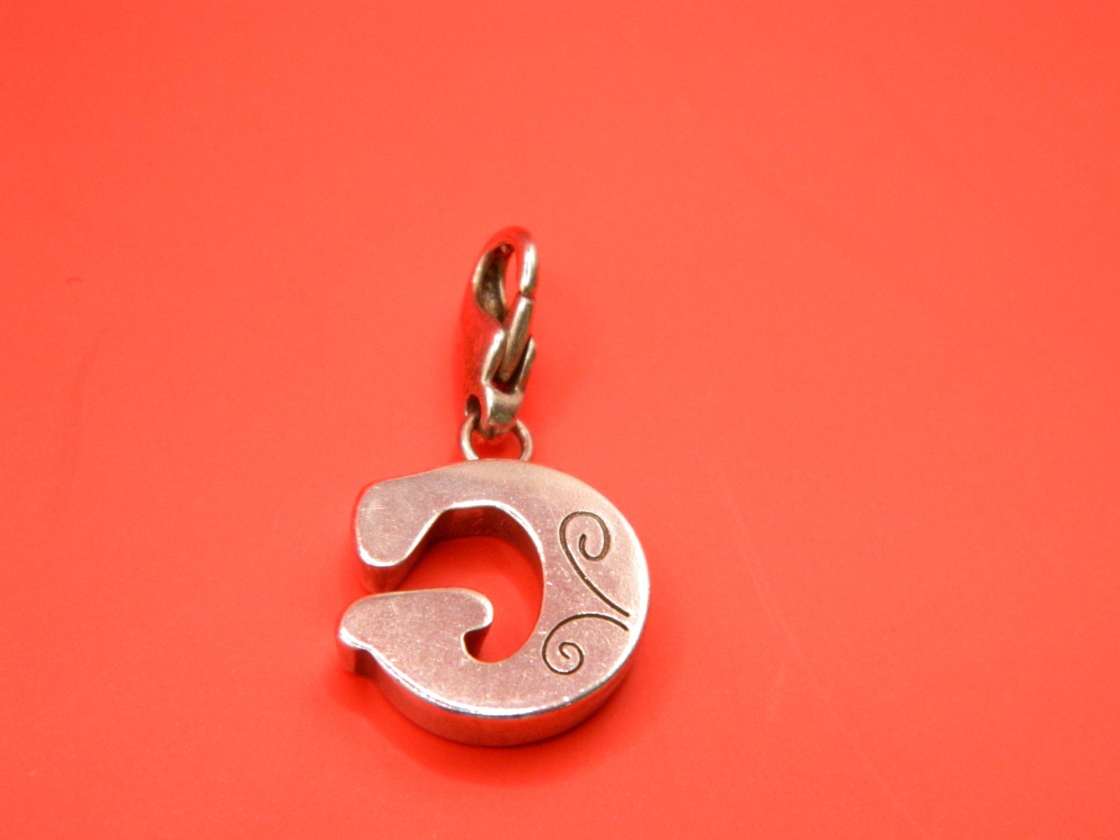 James Avery Sterling Silver Script Initial Pendan… - image 2