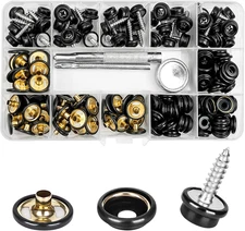 150 PCS Boat Canvas Snaps, Marine Grade 3/8" Socket Canvas Snaps Kit with 3 PCS
