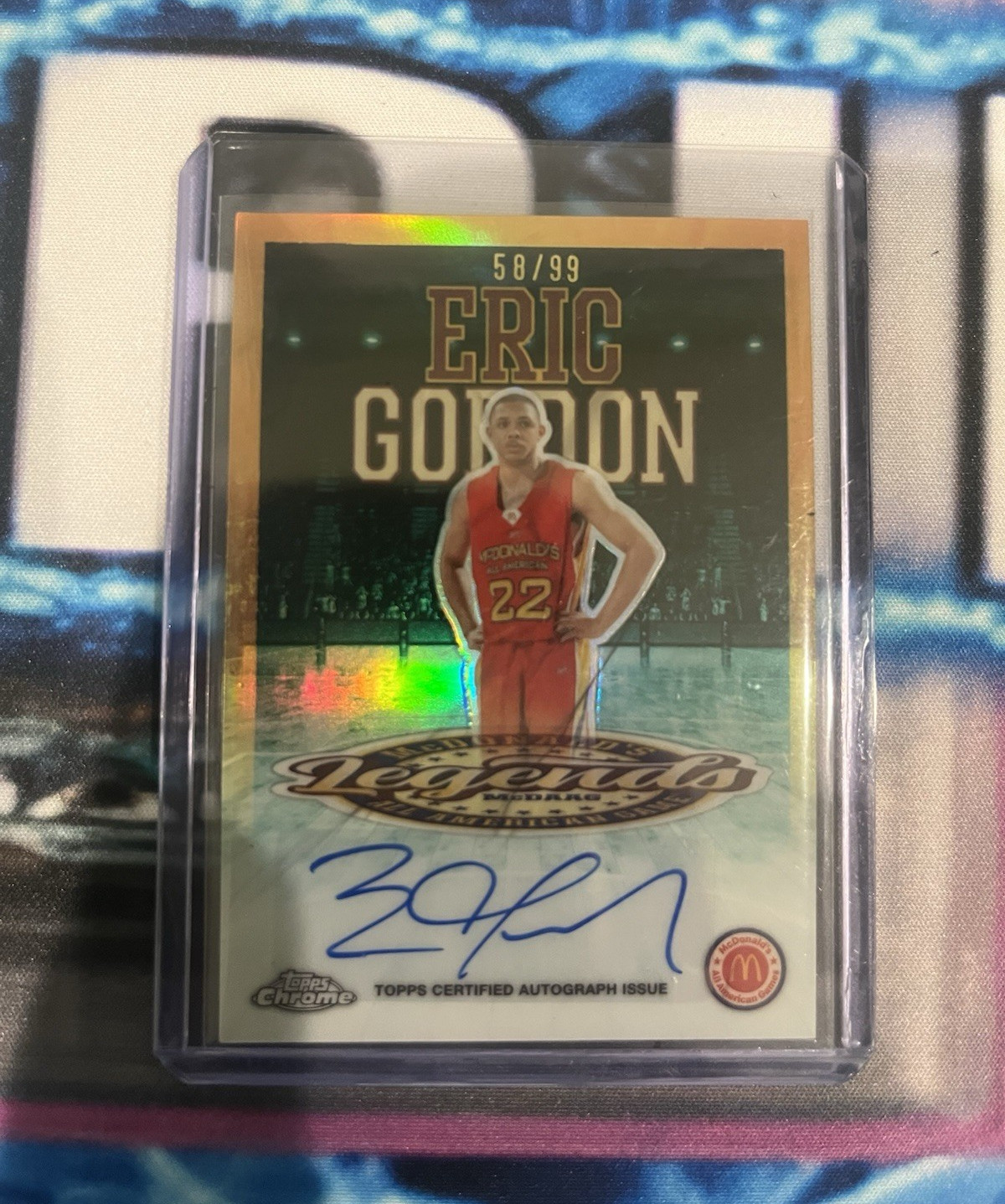 Topps 2025 Topps Chrome McDonald's All American Eric Gordon LA-EG Auto /99