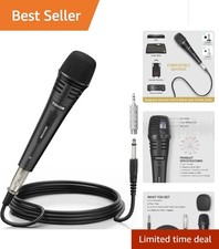 High-Sensitivity K1 Dynamic Karaoke Mic - All-Metal Design with Easy Control