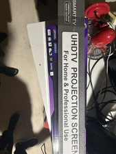 Elitech 100” Motorized Projector Screen - Zero Edge -BLACK FRIDAY DEAL