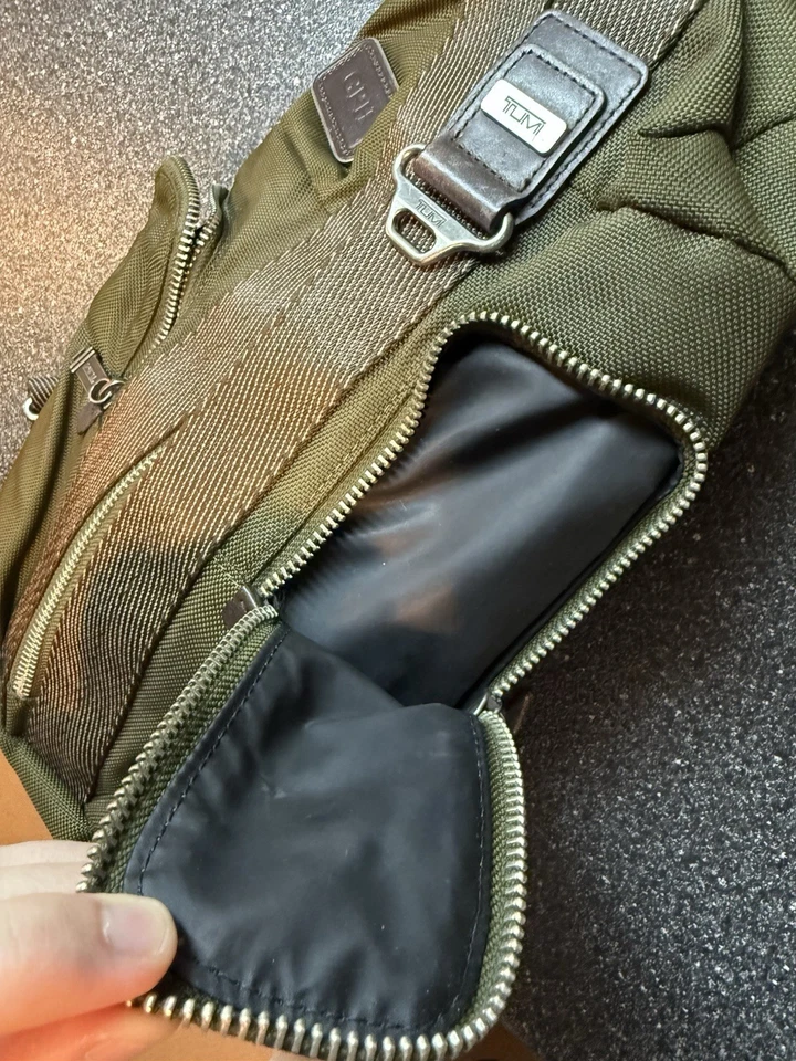 Tumi Alpha Bravo Monterrey Sling Bag Backpack Green - Image 4 of 4