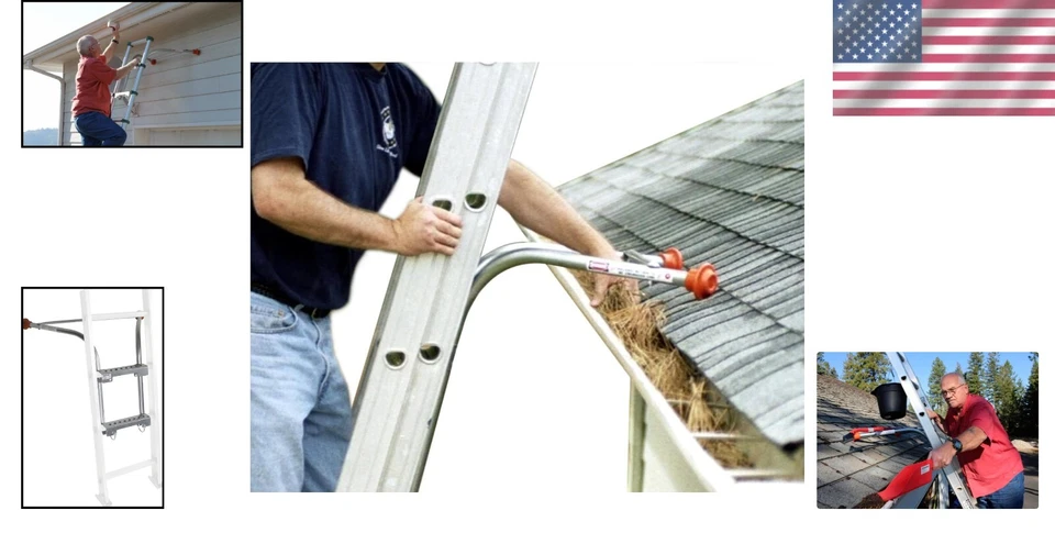 Versátil estabilizador separador de escalera - resistente al óxido con capacidad de carga de 375 libras Foto 2 de 4