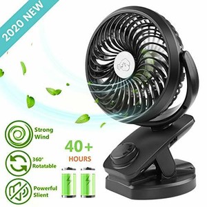 Mini Ventilateur Voiture Rotation 360 Usb Recharge Piles Bureau Poussette Bebe Ebay