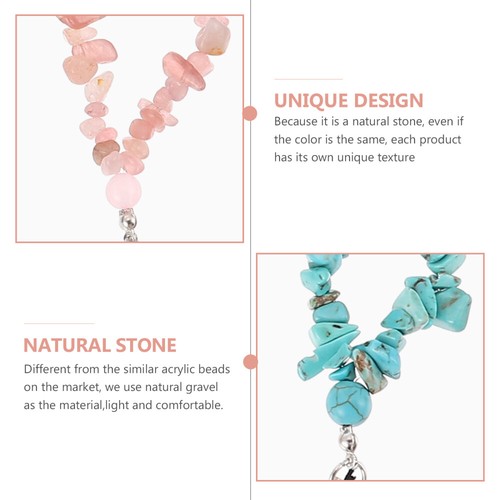 4 Pcs Mobile Phone Decoration Hanging Chain Lanyard Beaded Charm Strap - 第 5/12 張圖片