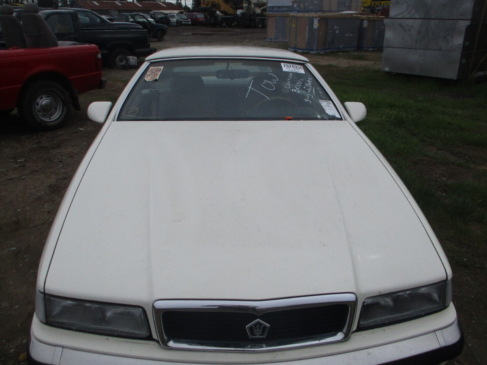 HOOD WHITE CHRYSLER MASERATI TC 89 90 91