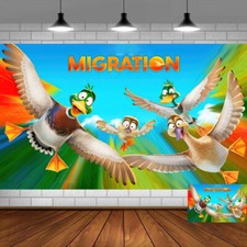 Migration Birthday Backdrop Party Supplies Background Vinyl Kids 5x3ft