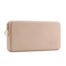 FVION Zipper Makeup Brushes Bag for Travel, Large Silicone Makeup Brush Holder,
