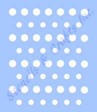 POLKA DOTS STENCIL DOT TEMPLATE CIRCLE CIRCLES STENCILS NEW PAINT ART 8" x 10"