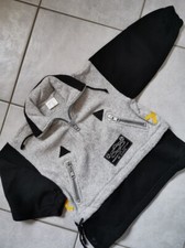 Frottee Materialmix Sweater Vintage NEU Gr.92
