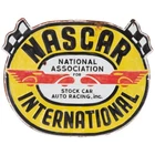 NASCAR Internation 16" Oval Logo Metal Sign Car Vintage Emblem Garage Man Cave