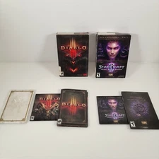 Diablo III & Starcraft heart of the swarm Pc Game Lot Of 2
