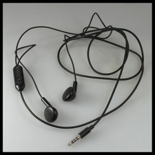 Black Smartphone Corded Stereo Phones Earphones Headphones 3.5mm mini jack