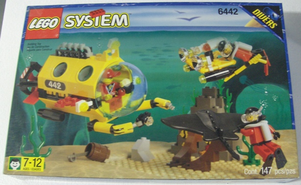 LEGO Set 6442 Sting Ray Explorer, Submarine Ocean Diver Offshore