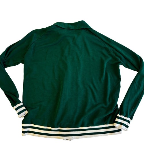 Vtg 70 80's Men Forest Green Running TRACK SUIT Jacket STREETWEAR Windbreaker XL - Picture 3 of 7