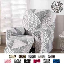 1-Seater Stretch Recliner Slipcovers Printed Sofa Cover Recliner Chair Covers