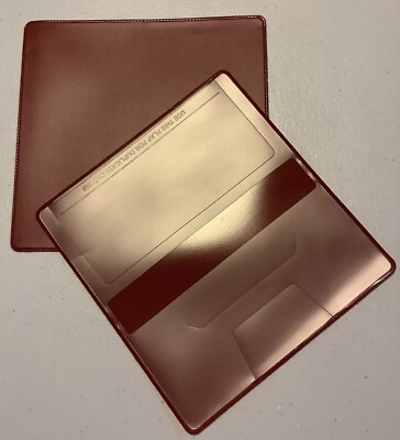 1 NEW RED VINYL CHECKBOOK COVER WITH DUPLICATE FLAP
