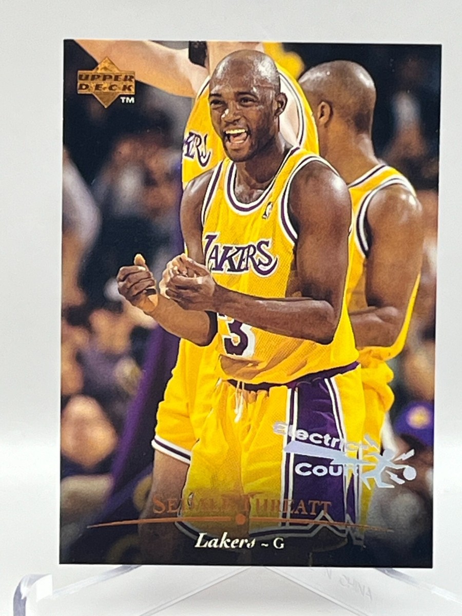1995-96 Upper Deck NBA Card 185 Sedale Threatt Los Angeles Lakers