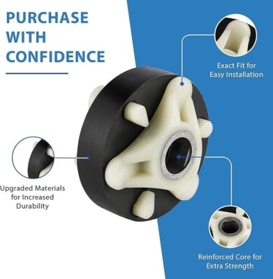 Ultra Durable & Upgraded 285753A Motor Coupling Kit Whirlpool & Kenmore Washer