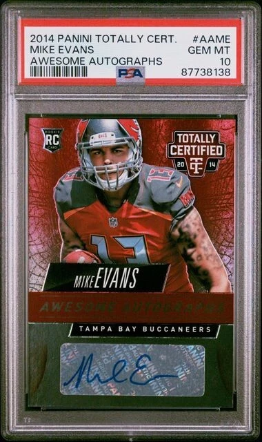 Mike Evans Panini Totally Certified Awesome Autographs #AAME Base