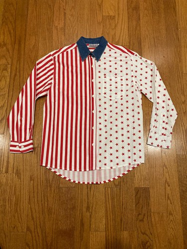 VTG Bill Blass American Flag Stars And 