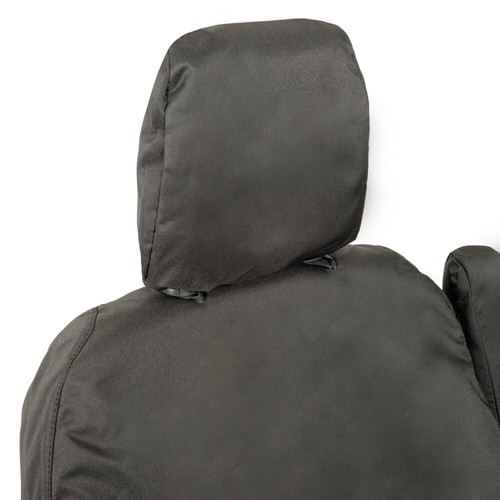 FORD TRANSIT CUSTOM PHEV FRONT SEAT COVERS TAILORED (2019-2023) BLACK 102 - Picture 24 of 24