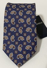 Cremieux Silk Blended Tie In Blue Color  Width 3in .