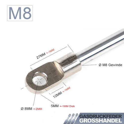 Gasdruckfeder Gasdruckdämpfer Dämpfer Auge Gasfeder Länge: 145-900MM 50N-1.250N - Bild 278 von 500
