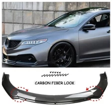 Front Bumper Lip Splitter Spoiler Kit Carbon Style Kit For Acura TLX ILX