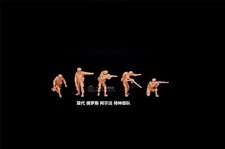 1/72 1/64 Modern Russian Alpha Special Forces 5-persons Unpainted Model