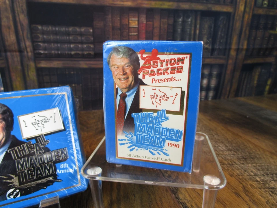 2 SEALED Packs 1990 & 1992 by ACTION PACKED -THE ALL MADDEN TEAM - 52 & 58 Cards - Image 3 of 4