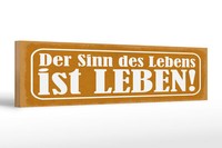 Holzschild Hinweis 46X10 Cm Kehrwoche Gelbes Schild