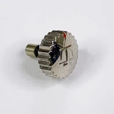 Tissot Watch Crown 6.42mm Signed Marked Watchmaker Repair Parts Silver Long Post