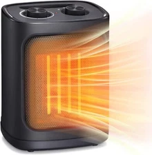 COWSAR Portable Space Heater 1500W with Thermostat, Electric Space Heater,3 Mode
