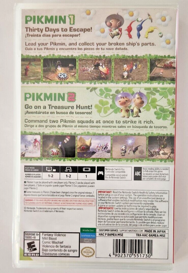 Pikmin 1+2 & 4 Nintendo Switch Brand New Game Bundle (2023