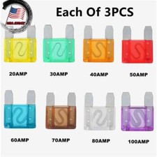 SUV AMP FUSES USA 24 Pack Large MAXI / APX Blade Fuse Assortment Auto Car Truck
