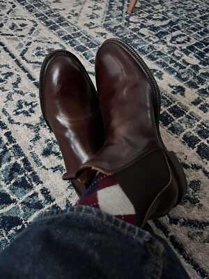 Handmade Men Brown Leather Chelsea Boots, Men Brown Ankle Boots, Men Dress boots